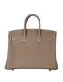 Birkin 25 In Clemence Etoupe, back view